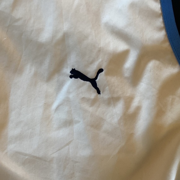 PUMA White Track Full Zip Windbreaker, Mock neck, Women’s size M - Picture 7 of 12